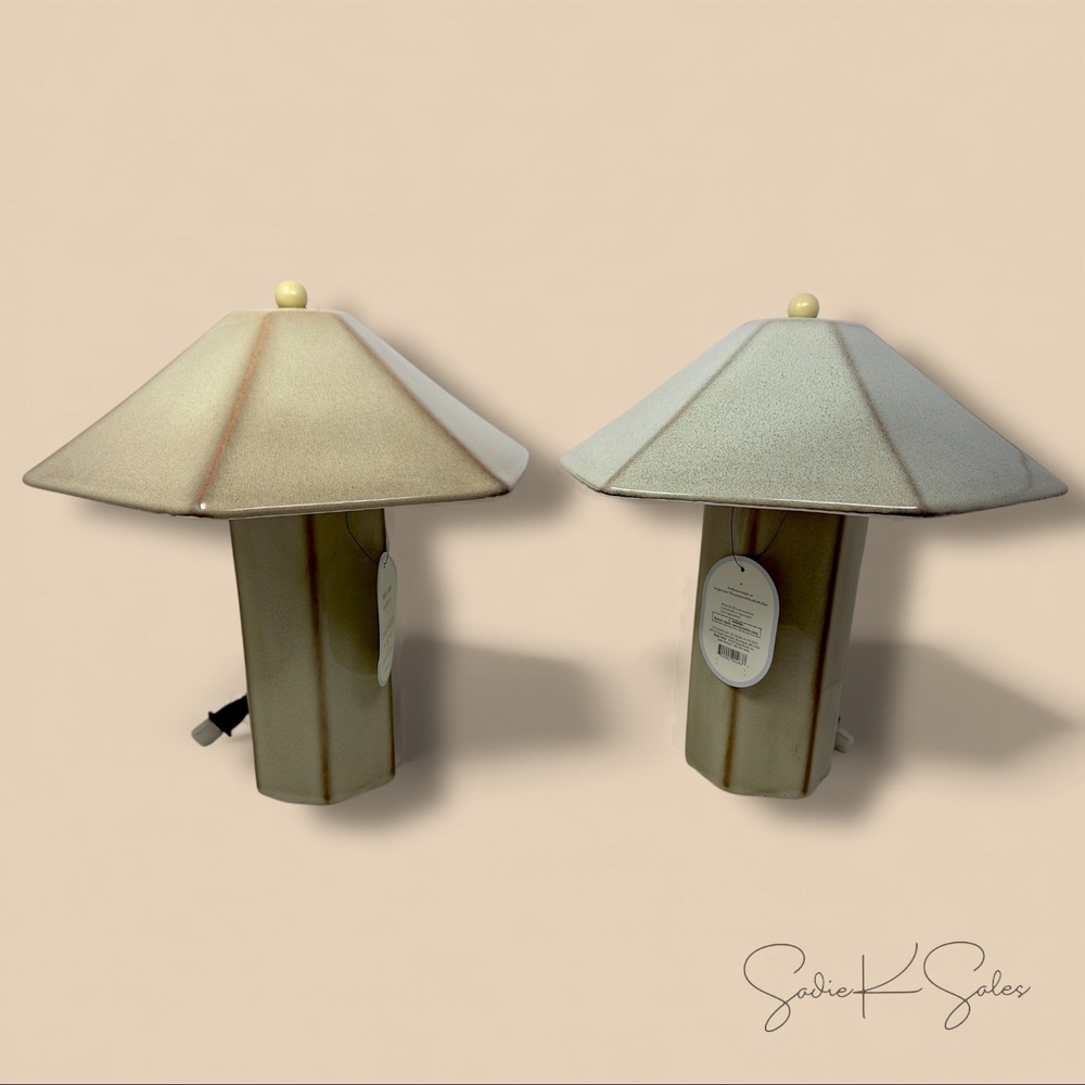 Double Ceramic‎ Table Lamp Tan  – Threshold Studio McGee, Target Spring 2026 - Picture 10 of 10